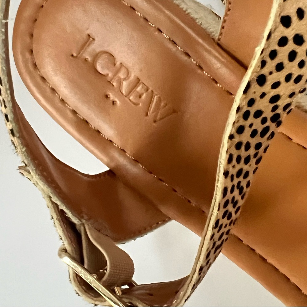 J. Crew Leopard Print Espadrille Size 7.5 - Picture 2 of 16